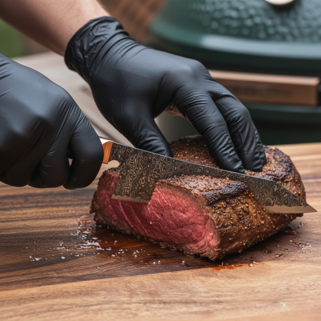 Couteau Bunka Damascus - Blackout Édition - La Forge du Viandard