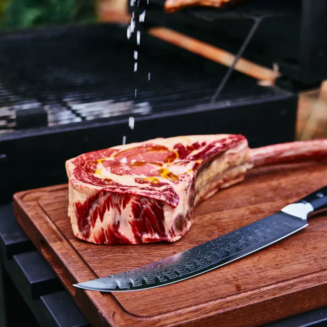COUTEAU PITMASTER - DAMASCUS La Forge du Viandard