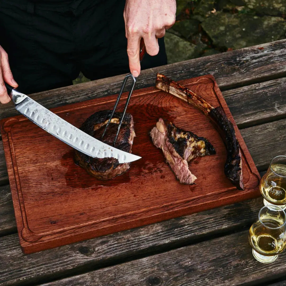 COUTEAU PITMASTER - DAMASCUS La Forge du Viandard