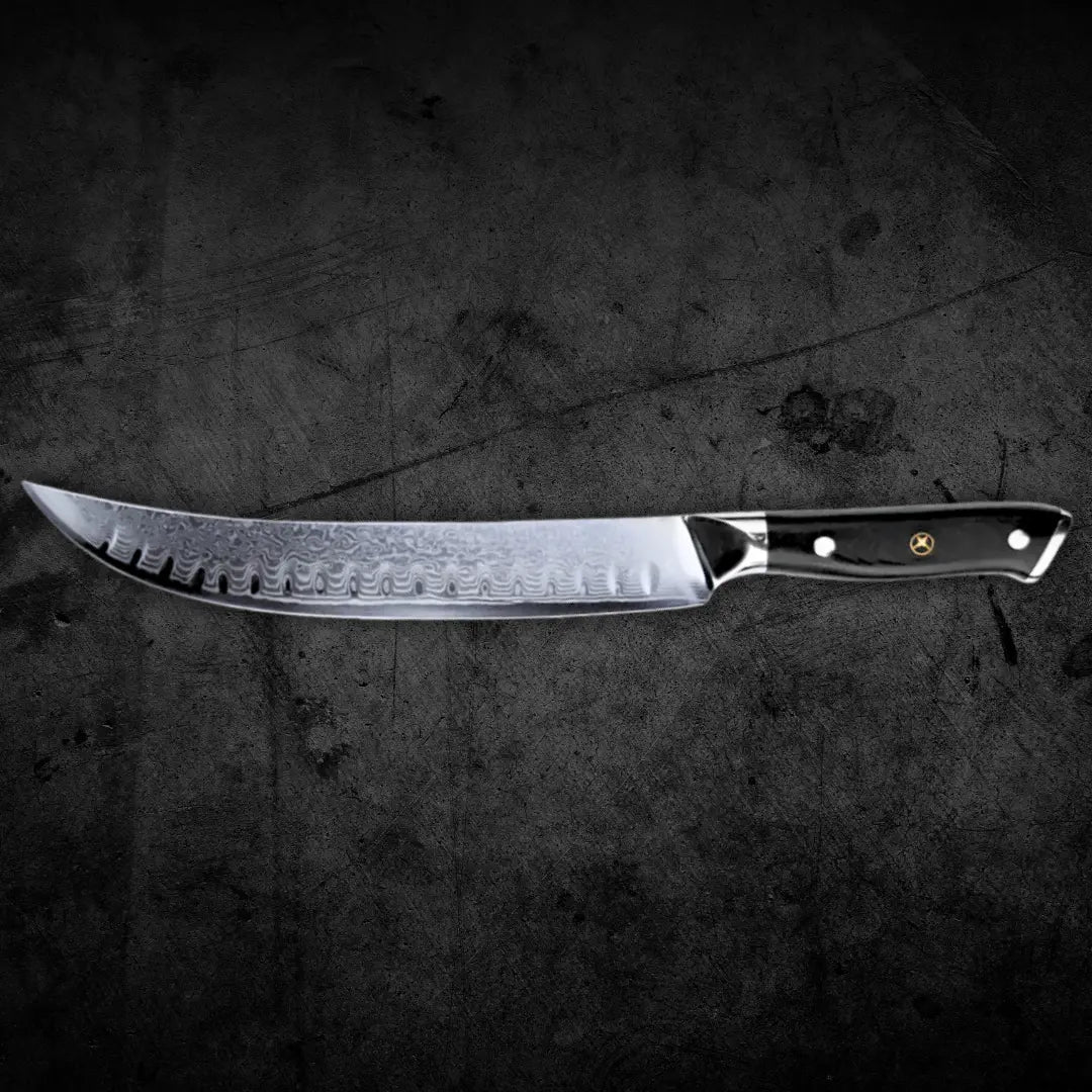 COUTEAU PITMASTER - DAMASCUS La Forge du Viandard