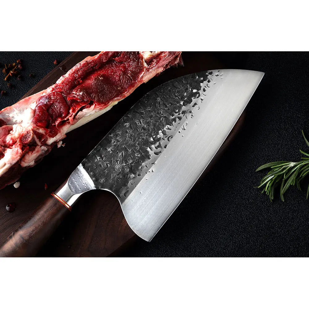 Stainless Steel Chef Knife Handmade Forged Sharp Cleaver Wide Blade Professional Butcher Knife Utility  Vegetable Knives