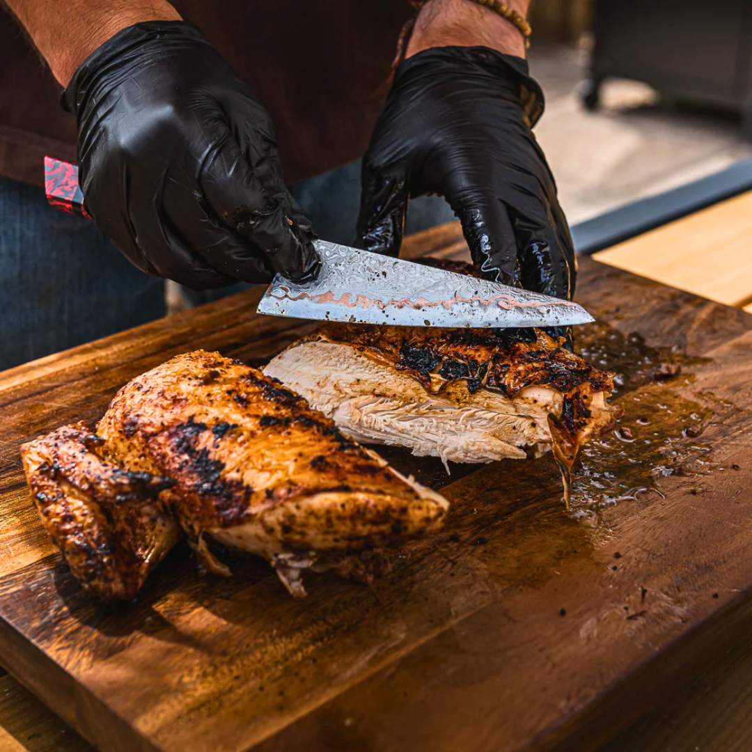 Couteau Japonais Garasuki - PyroFire - La Forge du Viandard