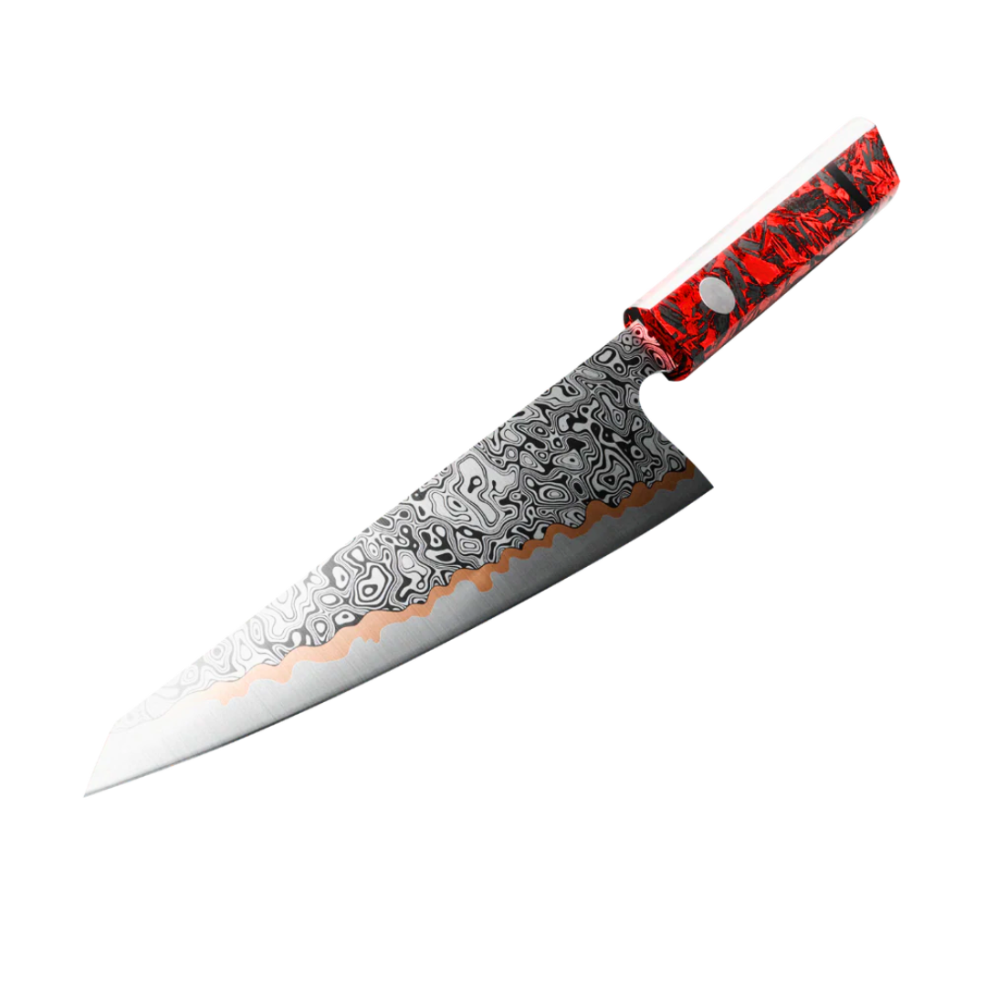 Couteau Japonais Garasuki - PyroFire - La Forge du Viandard