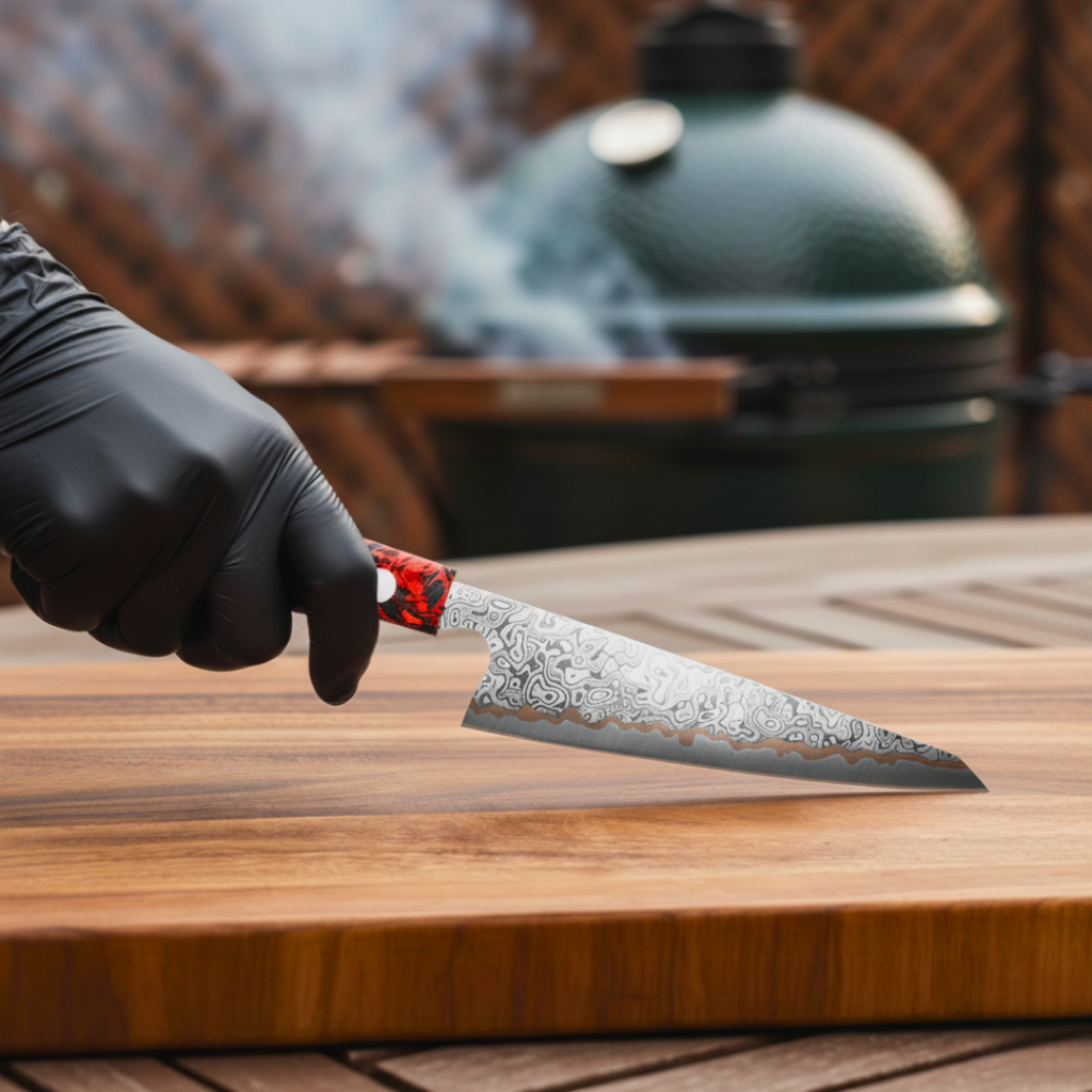 Couteau Japonais Garasuki - PyroFire - La Forge du Viandard