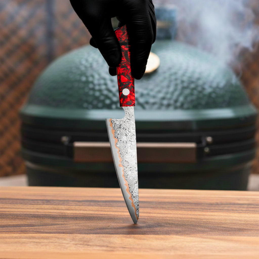 Couteau Japonais Garasuki - PyroFire - La Forge du Viandard