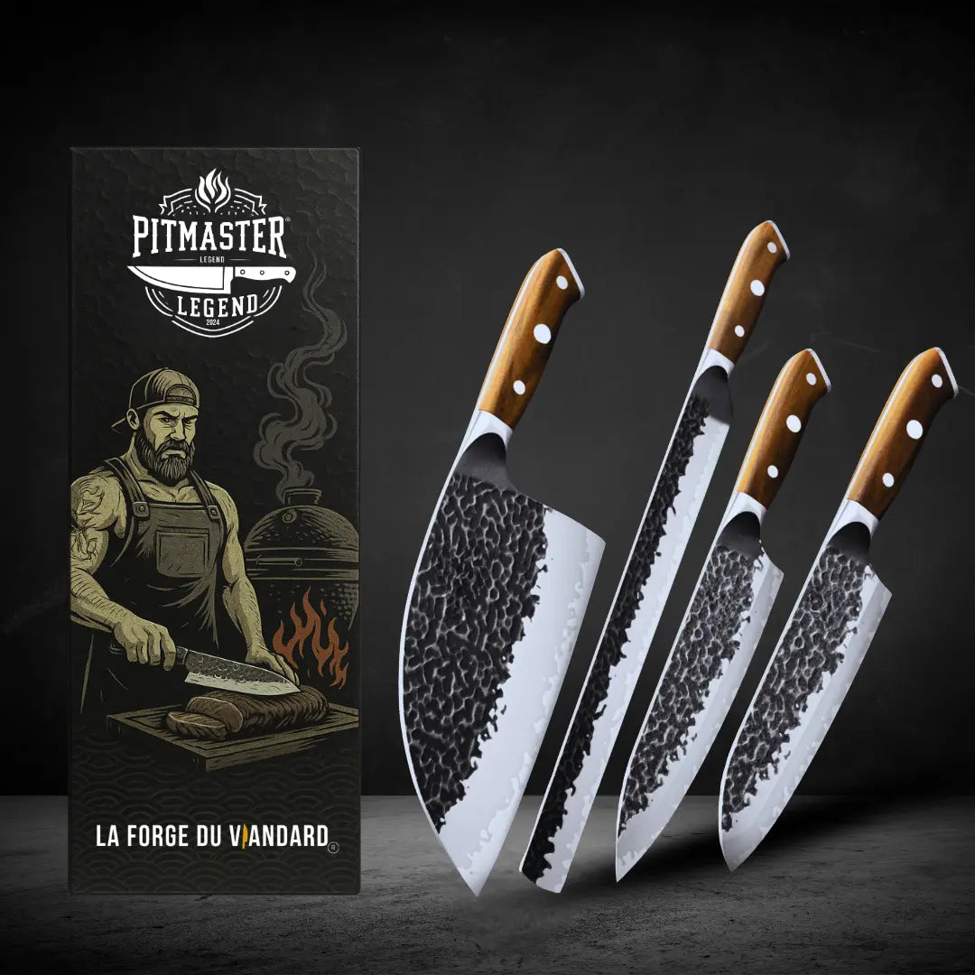 PACK 4 COUTEAUX - PITMASTER LEGEND