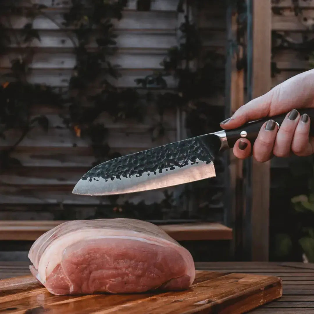 COUTEAU SANTOKU - TEXAN SAMOURAÏ La Forge du Viandard