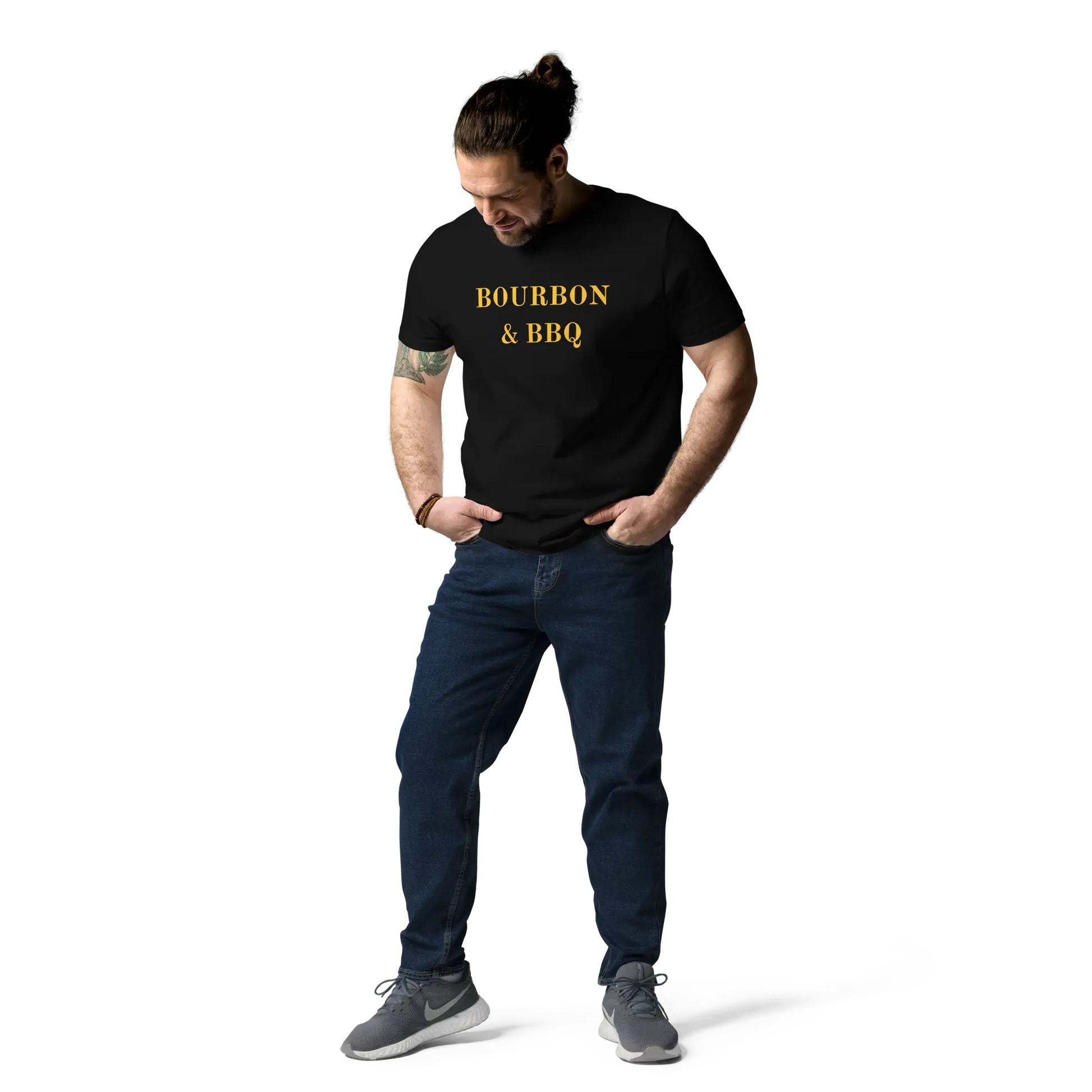 T-SHIRT COTON 100% BIO BOURBON&BBQ La Forge du Viandard
