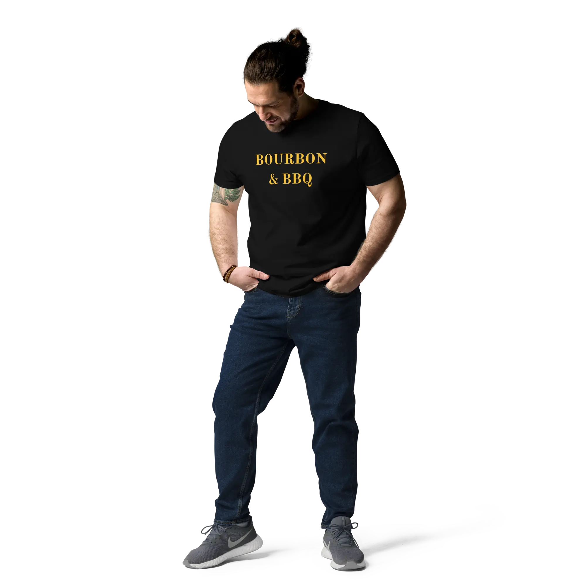 T-SHIRT COTON 100% BIO BOURBON&BBQ La Forge du Viandard