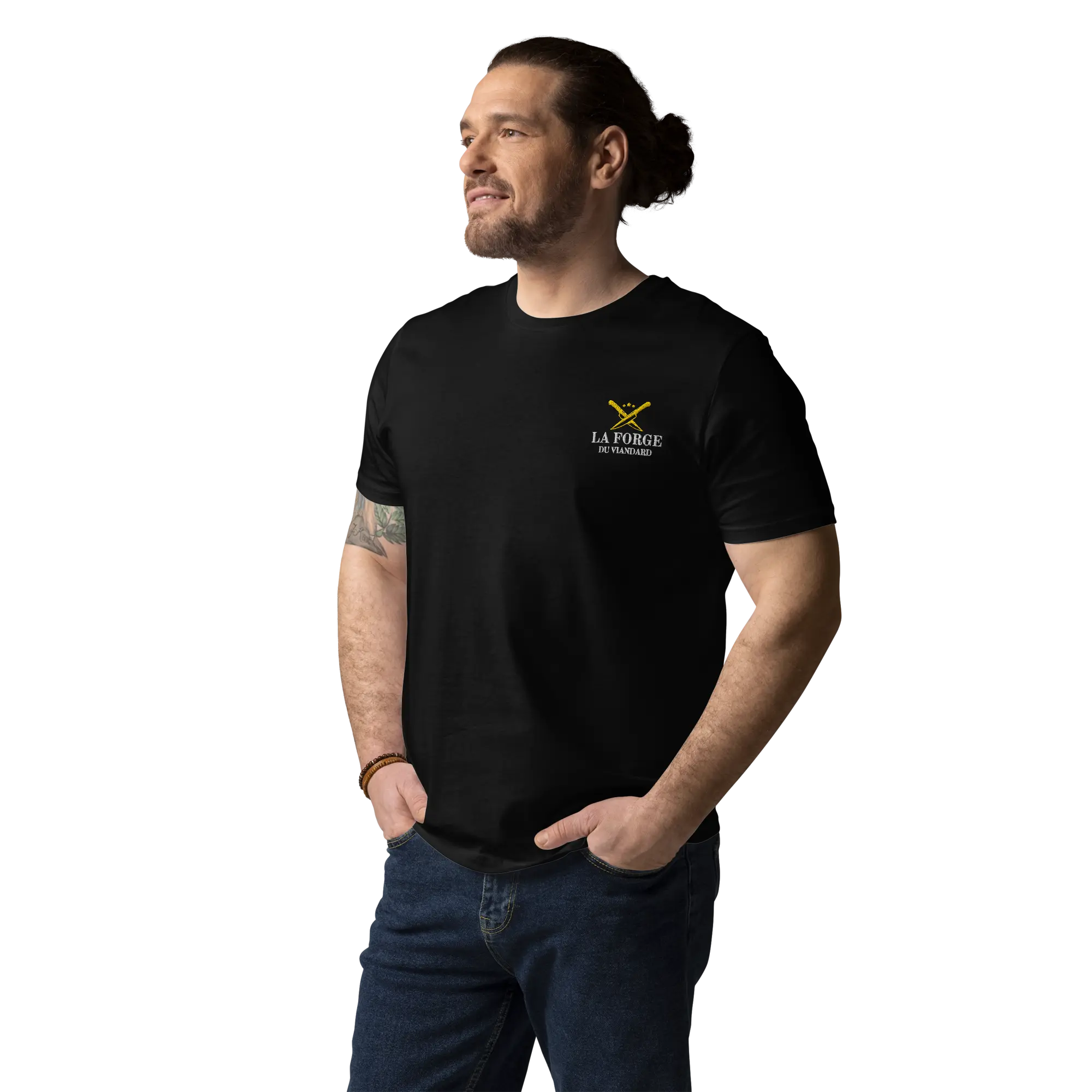 T-SHIRT COTON 100% ÉCUSSON LA FORGE DU VIANDARD La Forge du Viandard