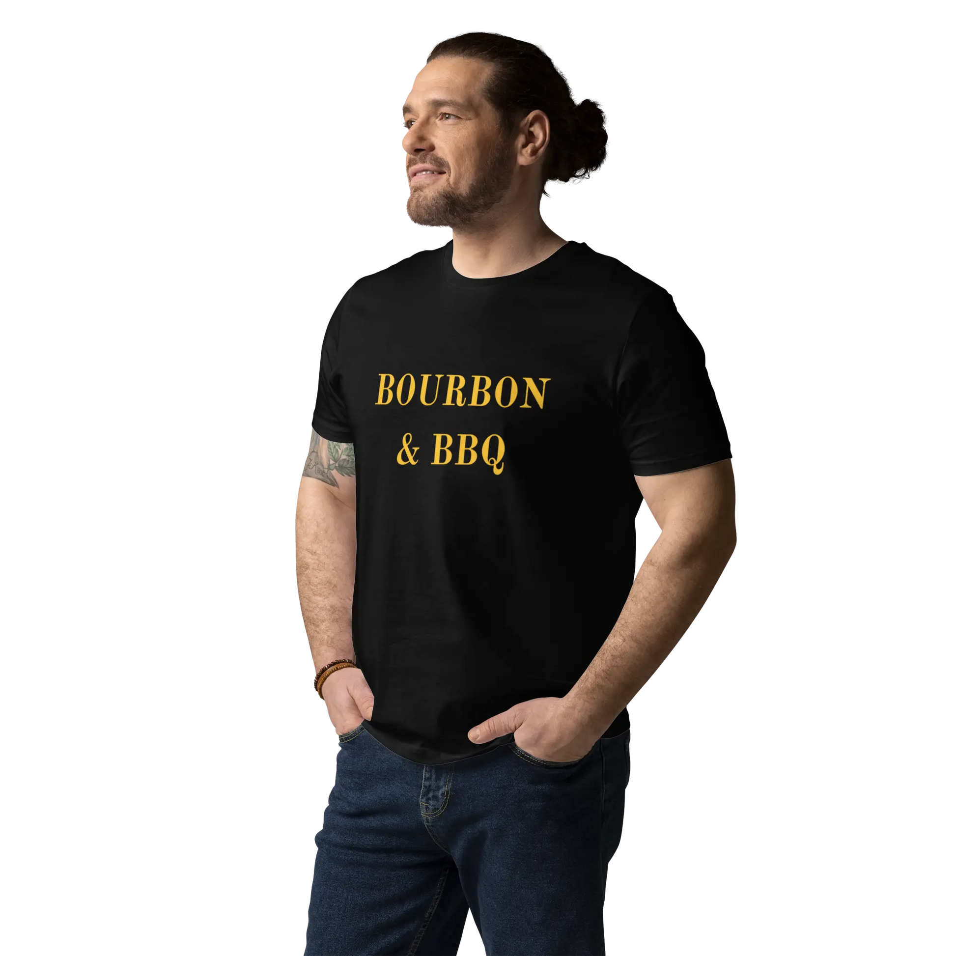 T-SHIRT COTON 100% BIO BOURBON&BBQ La Forge du Viandard