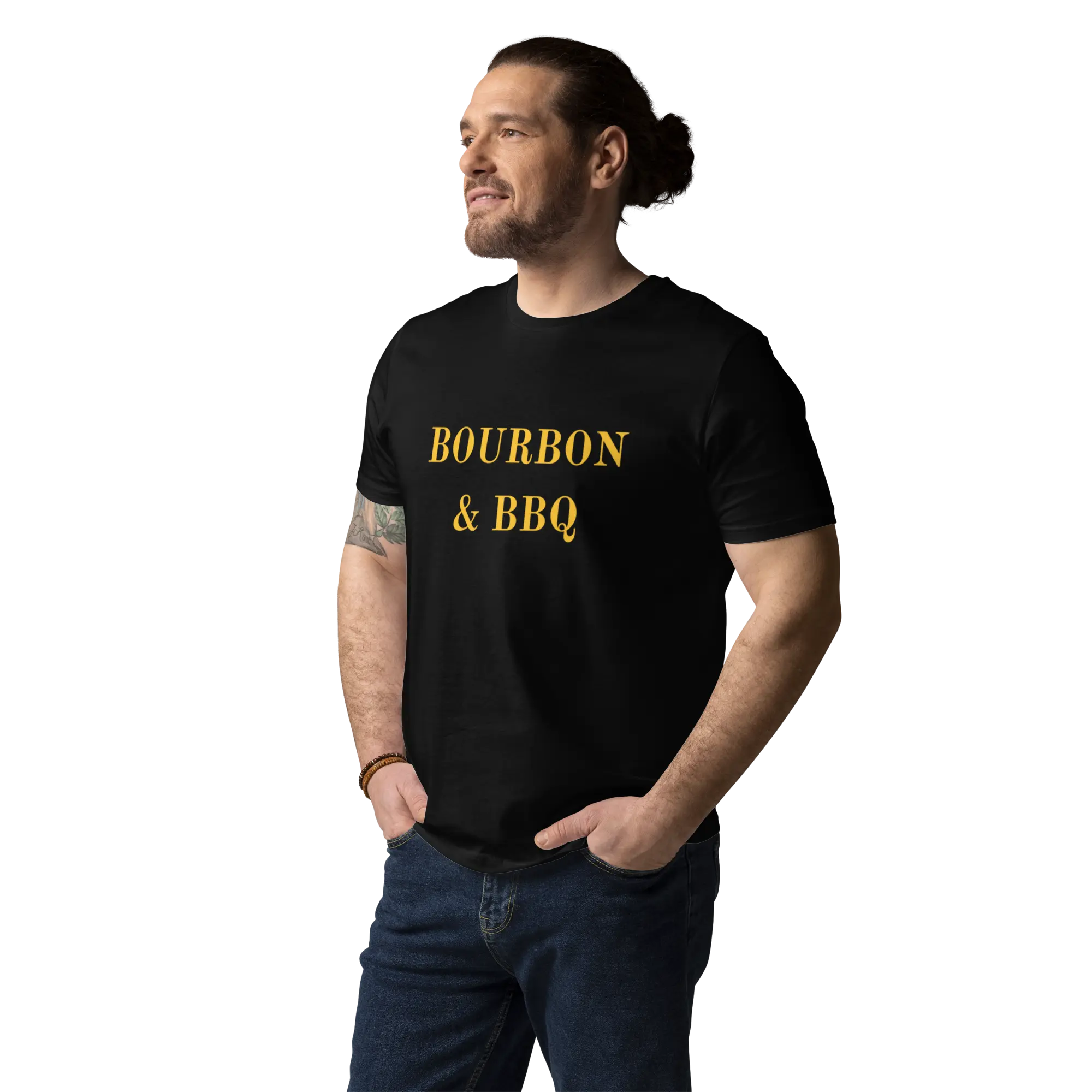 T-SHIRT COTON 100% BIO BOURBON&BBQ La Forge du Viandard