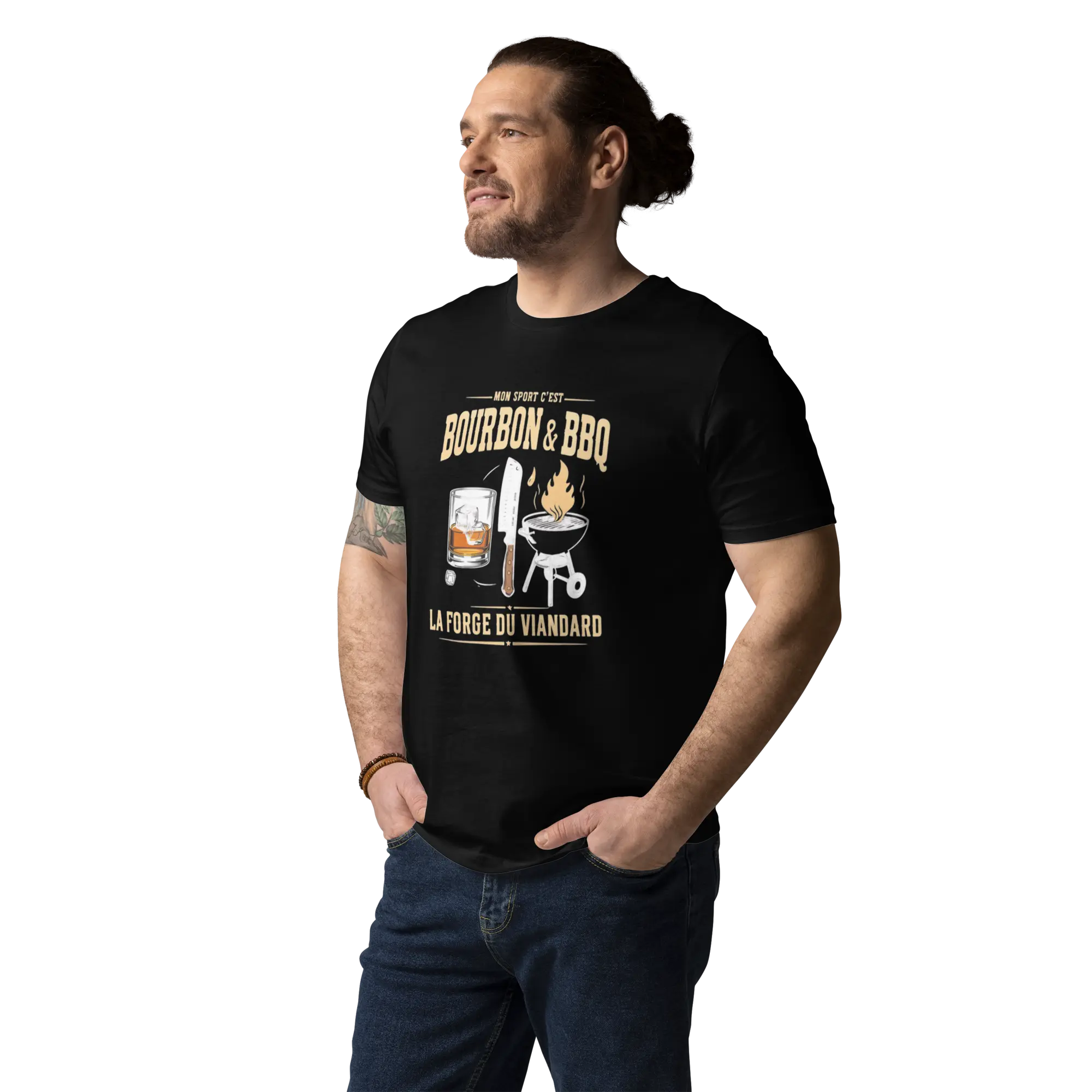 T-SHIRT COTON 100% BIO MON SPORT C'EST La Forge du Viandard