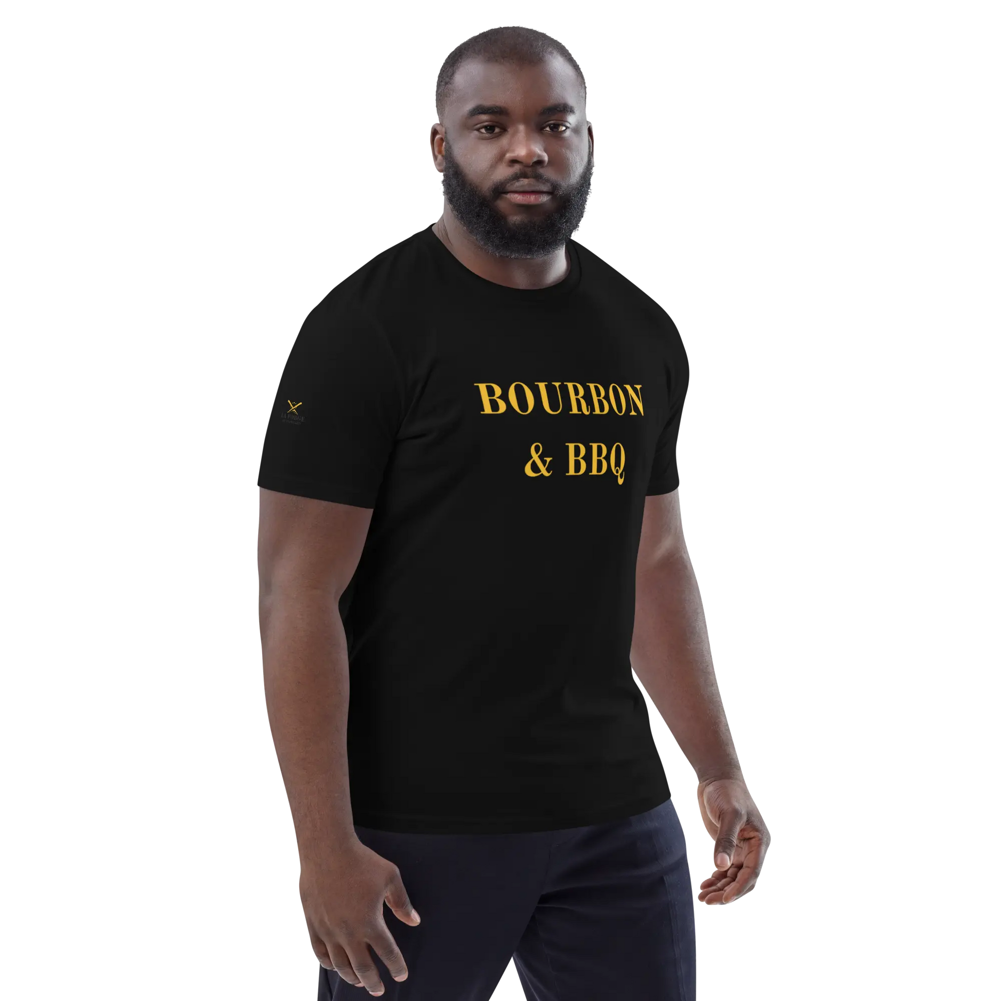 T-SHIRT COTON 100% BIO BOURBON&BBQ La Forge du Viandard